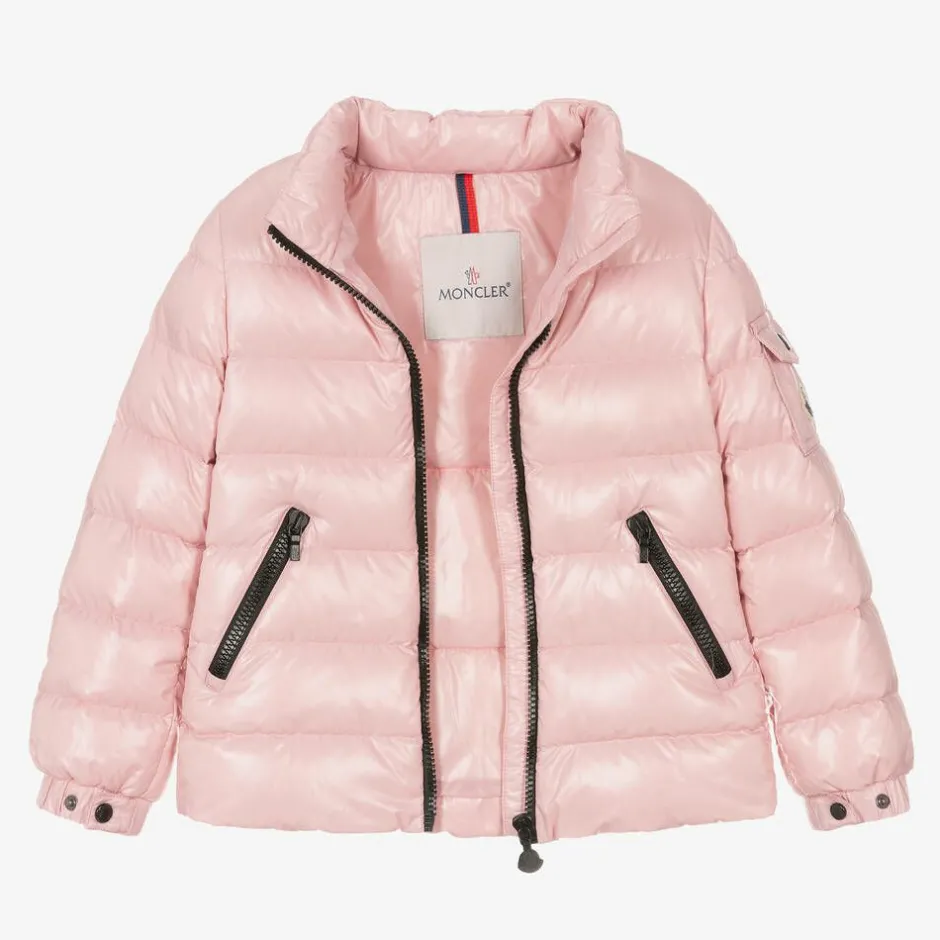 Moncler Enfant Girls Pink Bady Down Padded Jacket Hot