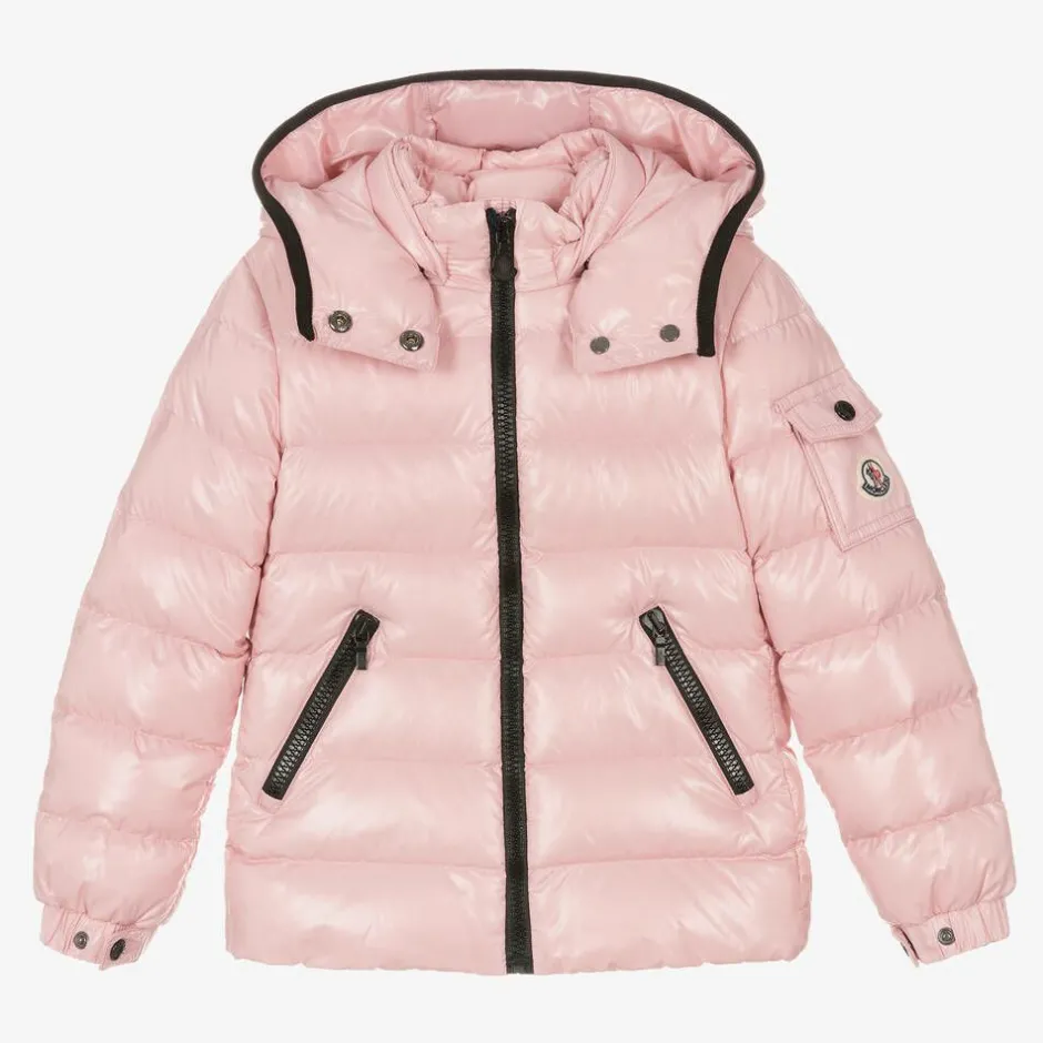 Moncler Enfant Girls Pink Bady Down Padded Jacket Hot