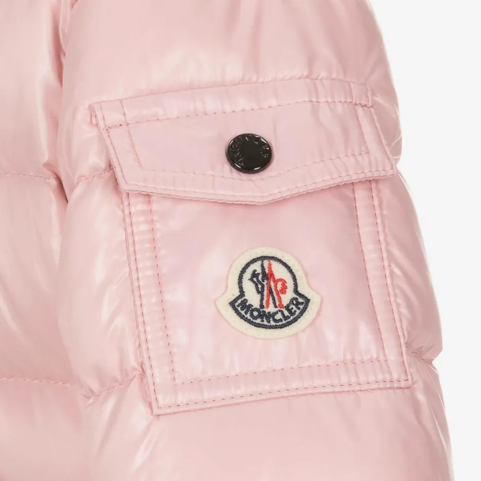 Moncler Enfant Girls Pink Bady Down Padded Jacket Hot