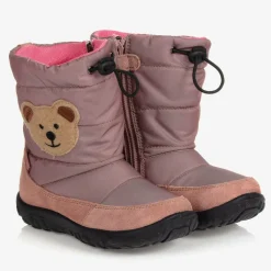 Falcotto by Naturino Girls Pink Bear Snow Boots Outlet