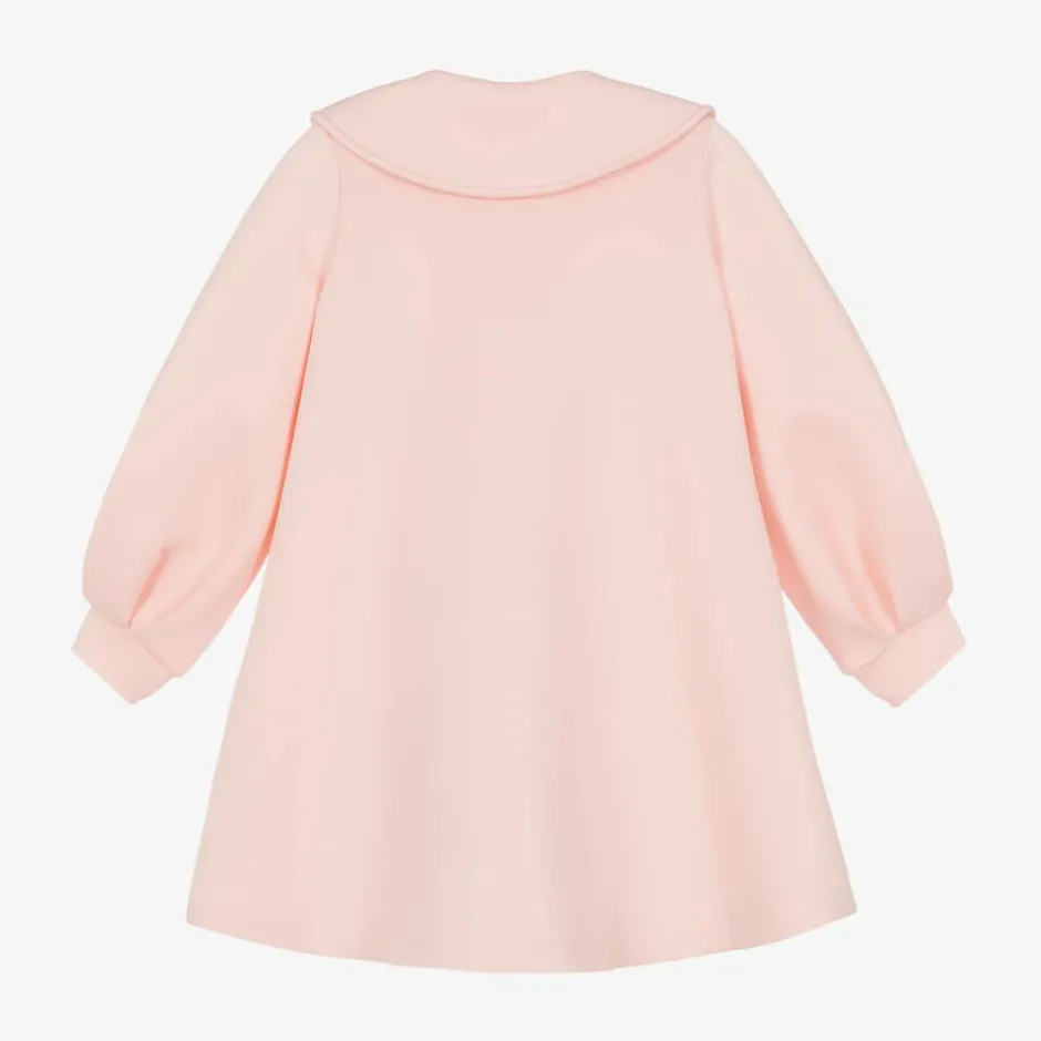 Mama Luma Girls Pink Bow Coat