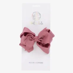 Abel amp; Lula Girls Pink Bow Hair Clip (12cm) New