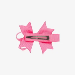 Bowtique London Girls Pink Bow Hair Clip (4cm) Clearance