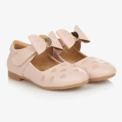 Caramelo Kids Girls Pink Bow Shoes New