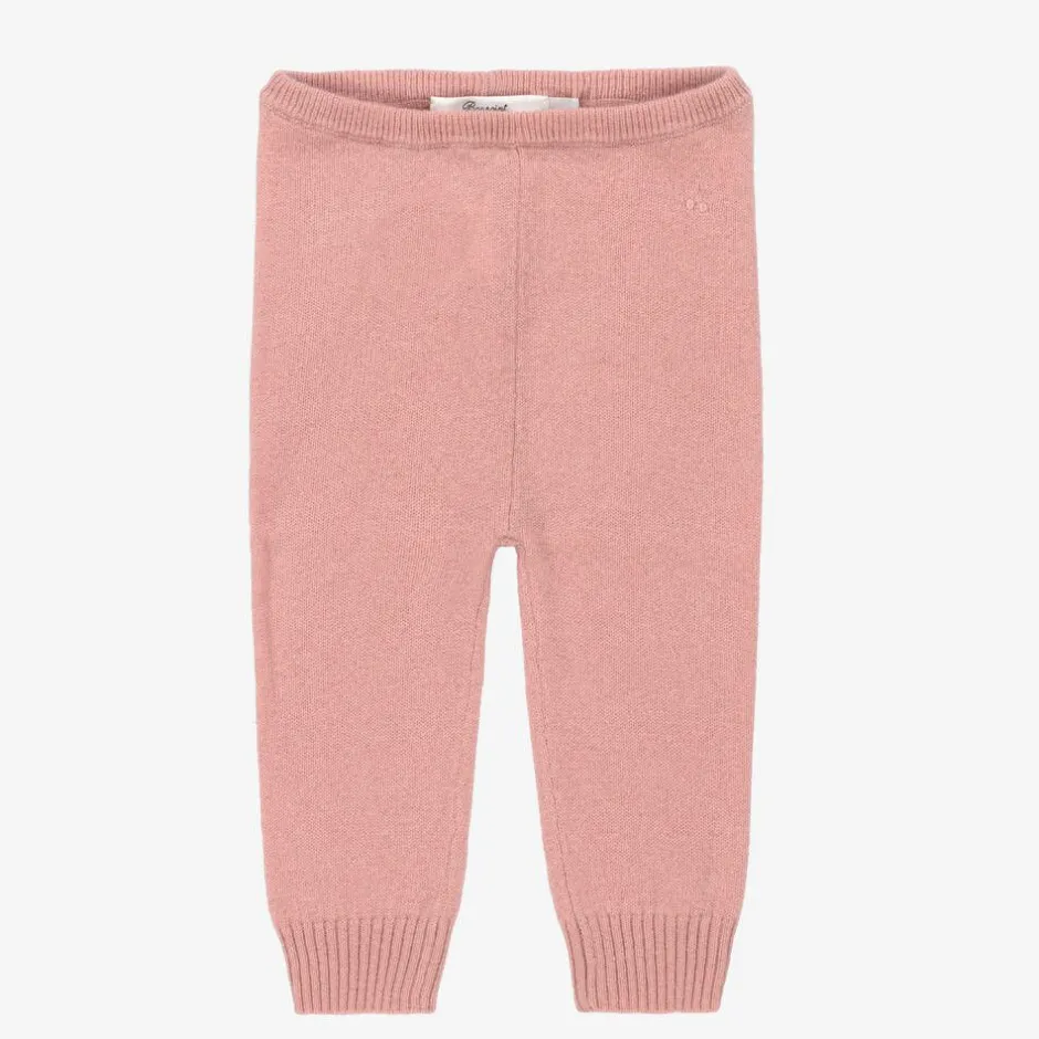 Bonpoint Girls Pink Cashmere Knit Leggings Sale