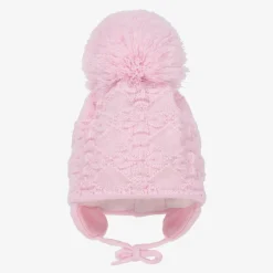 Sätila of Sweden Girls Pink Cassie Giant Pom-Pom Hat Clearance