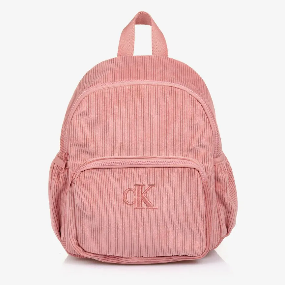 Calvin Klein Girls Pink Corduroy Backpack (30cm) Best