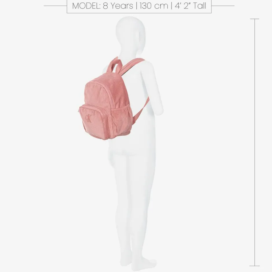 Calvin Klein Girls Pink Corduroy Backpack (30cm) Best
