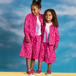 Joyday Girls Pink Cotton Animal Print Jacket