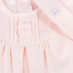 Emile et Rose Girls Pink Cotton Babygrow & Hat Set Online