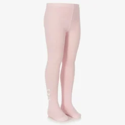 Pretty Originals Girls Pink Cotton Bow Tights Best
