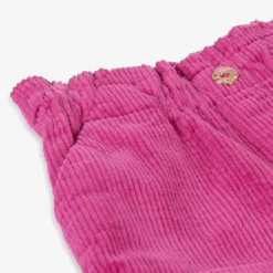 Carrément Beau Girls Pink Cotton Corduroy Shorts Outlet