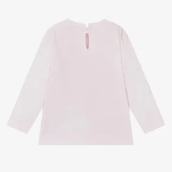 Monnalisa Girls Pink Cotton Disney Top Hot