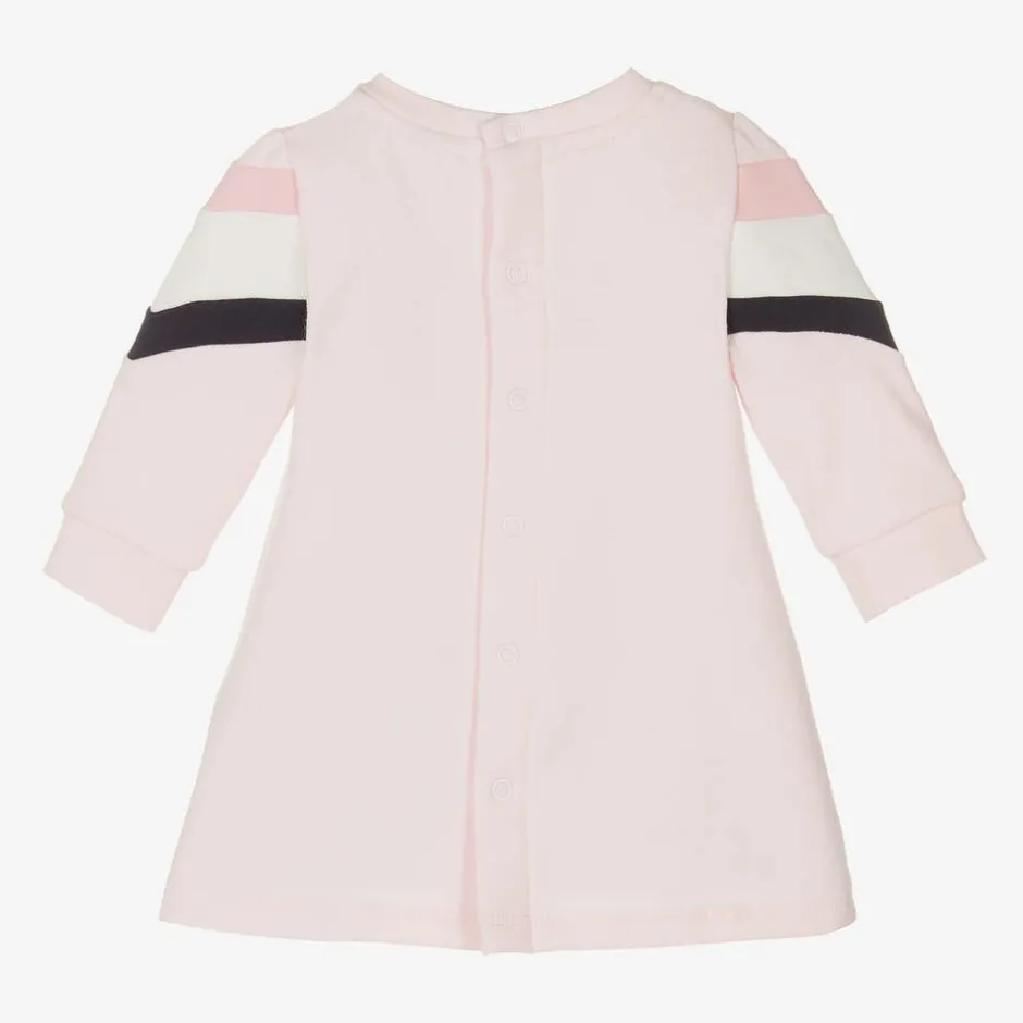 BOSS Girls Pink Cotton Dress