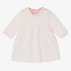 BOSS Girls Pink Cotton Ginkgo Leaf Dress Outlet