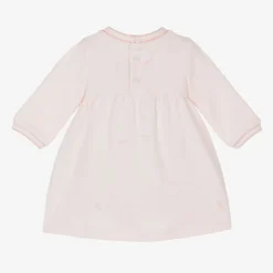 BOSS Girls Pink Cotton Ginkgo Leaf Dress Outlet