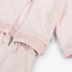 Sofija Girls Pink Cotton Hooded Tracksuit Online