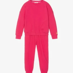 Joyday Girls Pink Cotton Jersey Tracksuit Hot