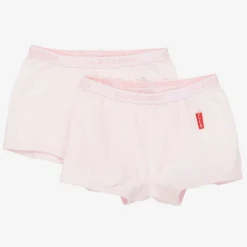 Claesens Girls Pink Cotton Knickers (2 Pack) Clearance