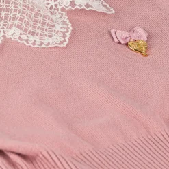 Angels Face Girls Pink Cotton Knit Sweater TeaRose