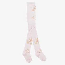 A Dee Girls Pink Cotton Knit Tights Best