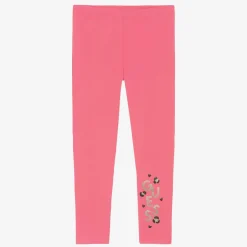 Guess Girls Pink Cotton Leggings Sale