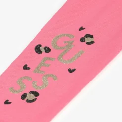 Guess Girls Pink Cotton Leggings Sale