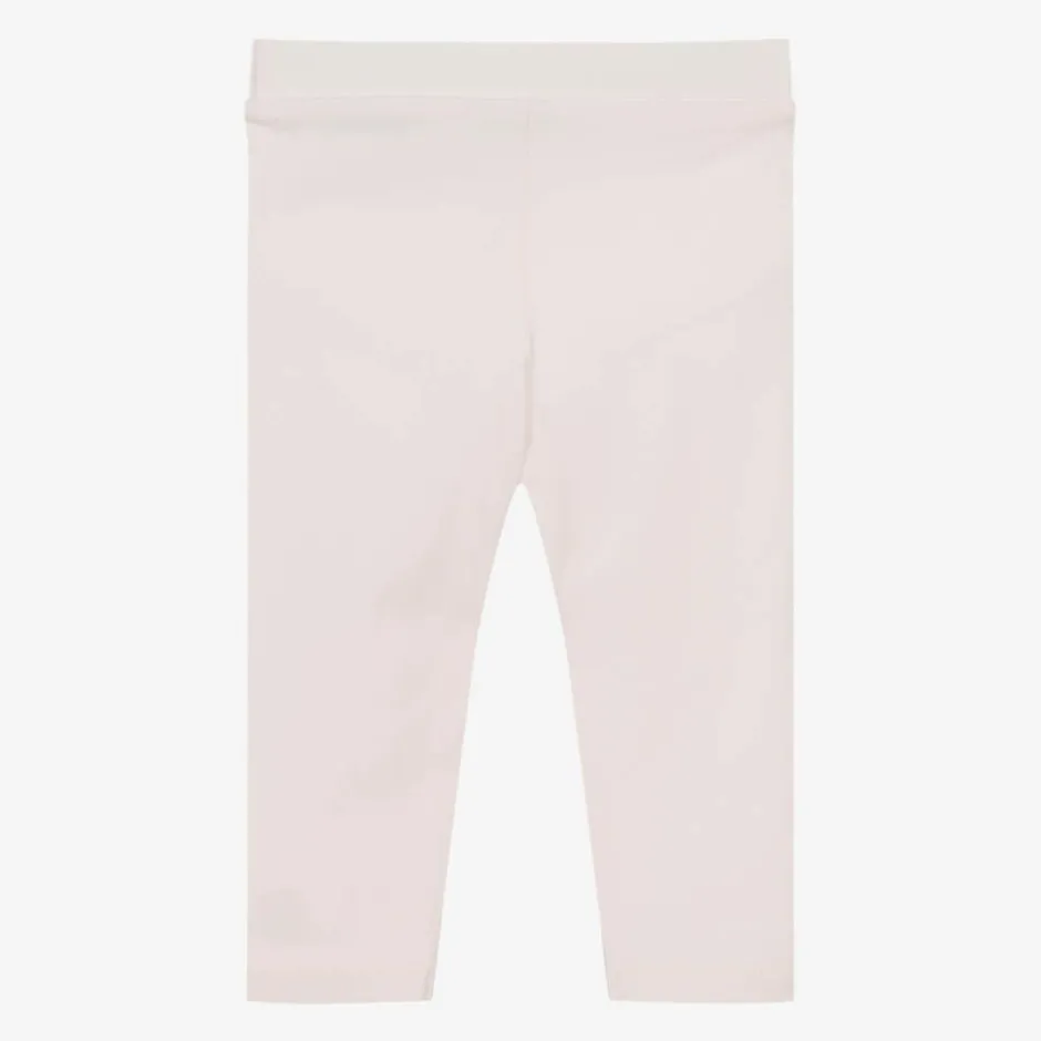 Moncler Enfant Girls Pink Cotton Leggings