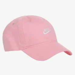 Nike Girls Pink Cotton Logo Cap