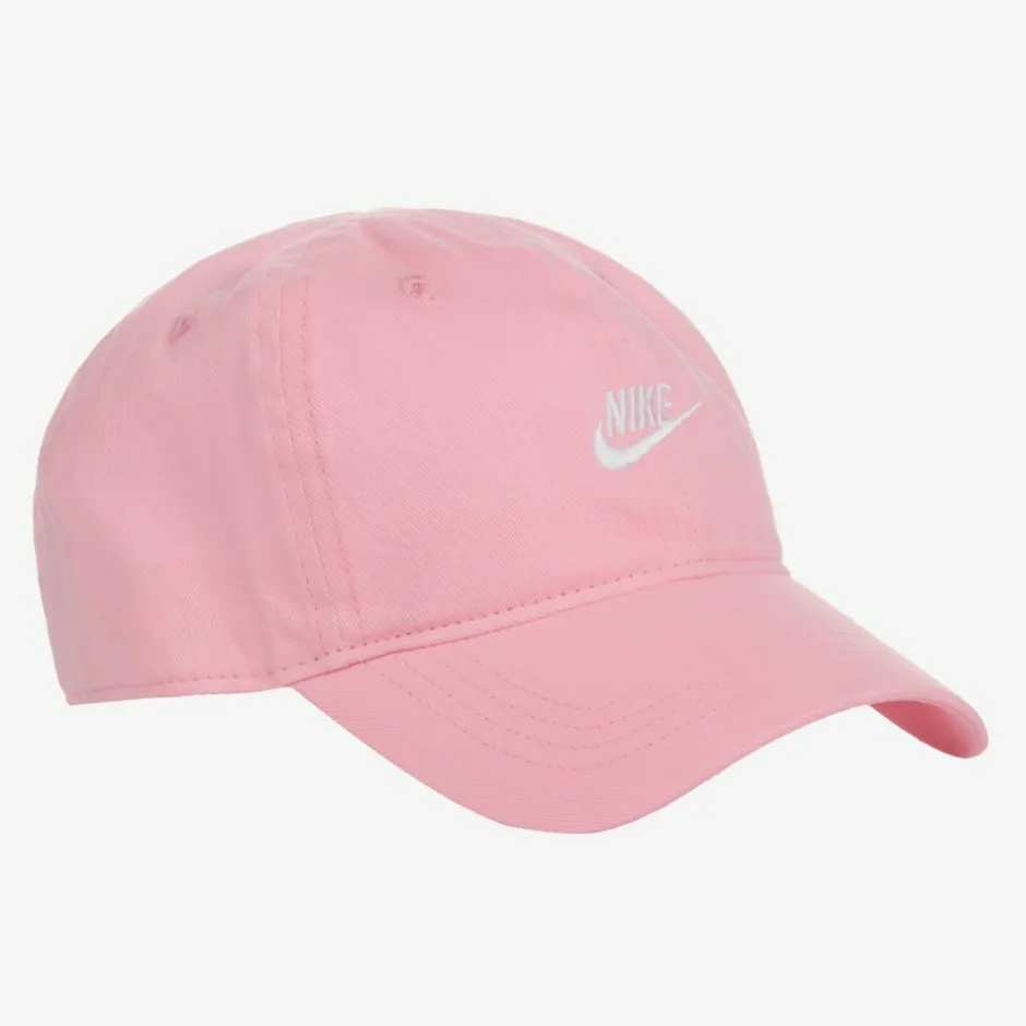 Nike Girls Pink Cotton Logo Cap