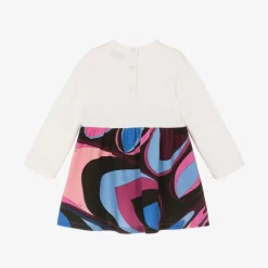 PUCCI Girls Pink Cotton Onde Dress Discount