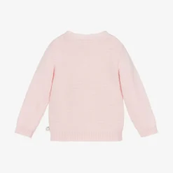 Stella McCartney Kids Girls Pink Cotton Rainbow Sweater Outlet
