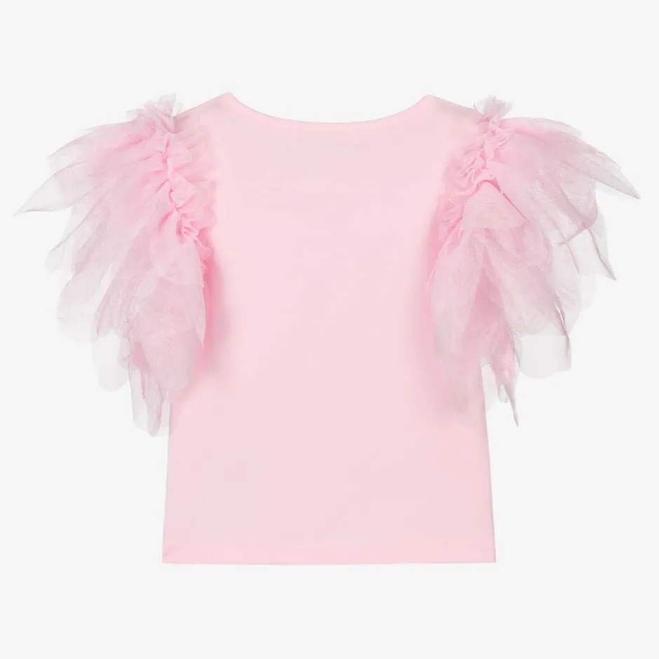 Angels Face Girls Pink Cotton 3rd Birthday T-Shirt Fairypink
