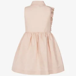 Jessie and James London Girls Pink Cotton Shirt Dress New