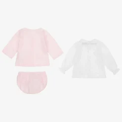 Babidu Girls Pink Cotton Shorts Set Outlet