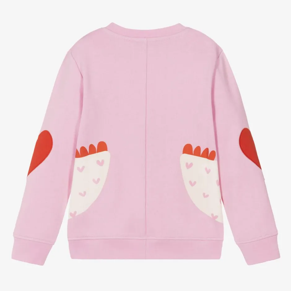 Stella McCartney Kids Girls Pink Cotton Sweatshirt New