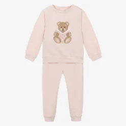 Patachou Girls Pink Cotton Teddy Bear Tracksuit Sale