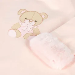 A Dee Girls Pink Cotton Teddy Bear Dress Hot