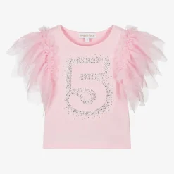 Angels Face Girls Pink Cotton 5th Birthday T-Shirt Fairypink Best