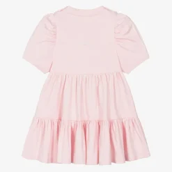 Givenchy Girls Pink Cotton Tiered Dress Sale