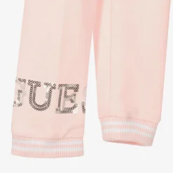 Guess Girls Pink Cotton Tracksuit Outlet