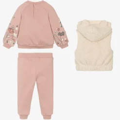 Mayoral Girls Pink Cotton Tracksuit Set Online