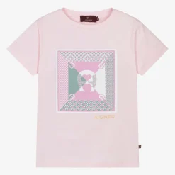 AIGNER Girls Pink Cotton T-Shirt Best
