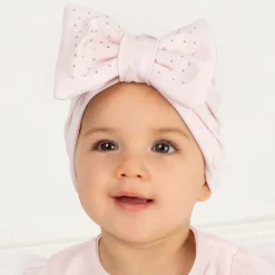 Caramelo Kids Girls Pink Cotton Turban Outlet