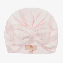 Caramelo Kids Girls Pink Cotton Turban Outlet