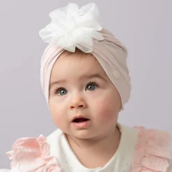Caramelo Kids Girls Pink Cotton Turban Online