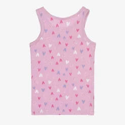 NAME IT Girls Pink Cotton Vests (2 Pack) New