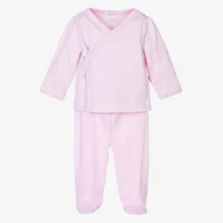 Kissy Kissy Girls Pink Crescent Moonlight 2 Piece Babygrow