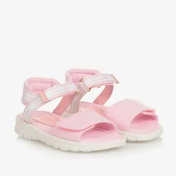 Dolce amp; Gabbana Girls Pink DG Logo Sandals Sale