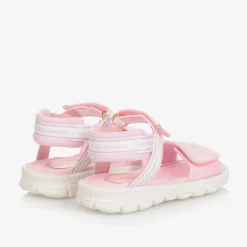 Dolce amp; Gabbana Girls Pink DG Logo Sandals Sale